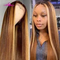 अली कोको # 4/30 उज्ज्वल रंगीन मानव बाल Wigs पूर्व में फंसे मानव बाल विग Ombre रेमी फ्रंटल महिलाओं के लिए काम करता है