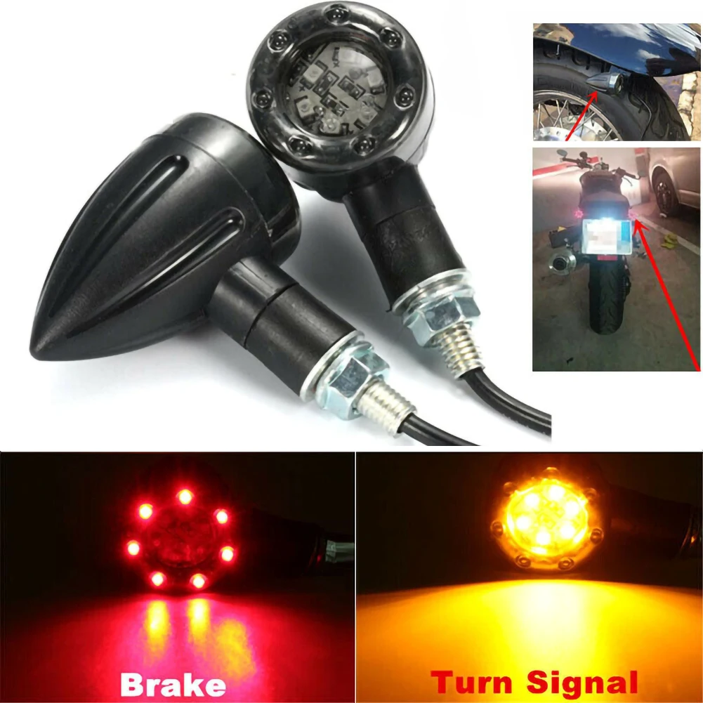 4pcs Motorcycle LED Amber Lamp Rear Turn Signal Brake lights Indicator Universal Moto Accessories Lamp
4pcs Motorcycle LED Amber Lamp Rear Turn Signal Brake lights Indicator Universal Moto Accessories Lamp