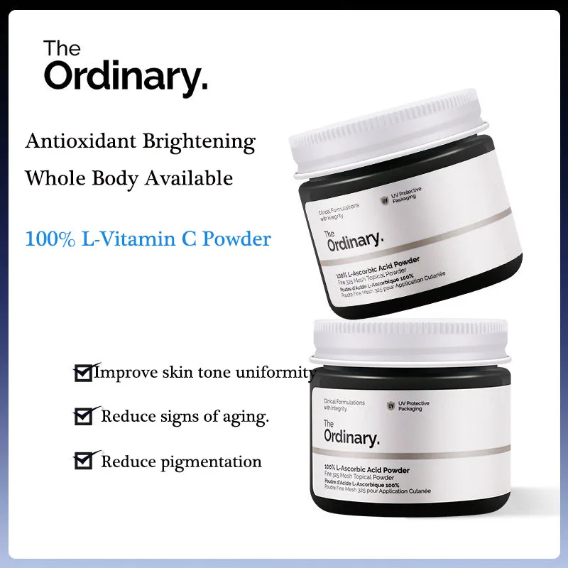 The Ordinary Vitamin C L-Vitamin C VC Whitening Powder Oil Control Fade Fine Line Spot Brighten Acne Skin Tone Face Treatment
The Ordinary Vitamin C L-Vitamin C VC Whitening Powder Oil Control Fade Fine Line Spot Brighten Acne Skin Tone Face Treatment