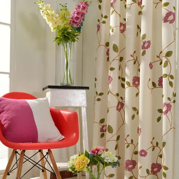 Modern Pastoral Artificial Cotton Embroidery Curtains for Living Dining Room Bedroom.
Modern Pastoral Artificial Cotton Embroidery Curtains for Living Dining Room Bedroom.