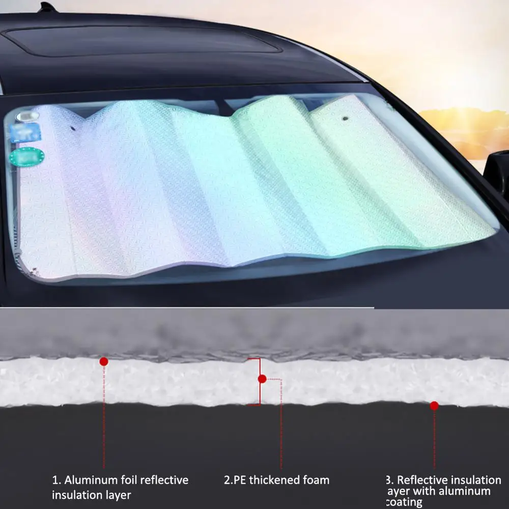 Car Sun Shade UV Protection Curtain Car Sunshade Film Windshield Visor Front Windshield Sunshade Cover
Car Sun Shade UV Protection Curtain Car Sunshade Film Windshield Visor Front Windshield Sunshade Cover