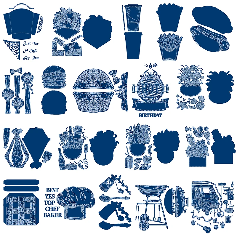 3D Flower Basket Fast Food Tableware Metal Cutting Dies Stencils For DIY Scrapbooking Decoration Embossing Craft Die Cut
3D Flower Basket Fast Food Tableware Metal Cutting Dies Stencils For DIY Scrapbooking Decoration Embossing Craft Die Cut