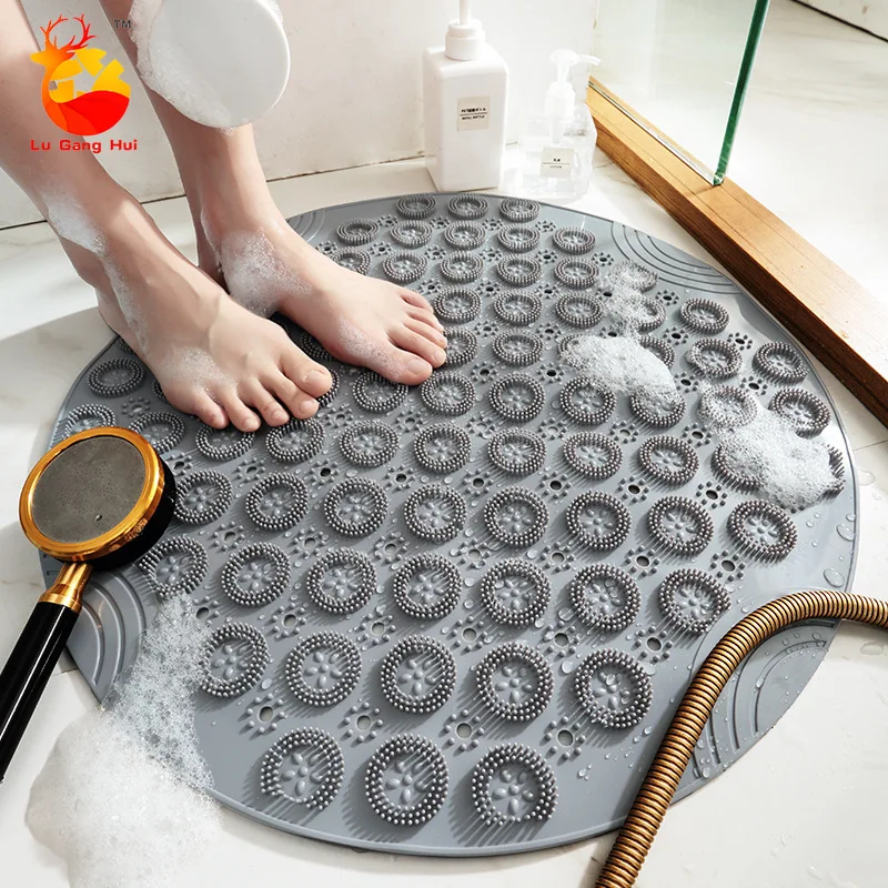 New Environmental Protection PVC Circular Bathroom Non-slip Mat Household Shower Suction Cup Mat Bathroom Massage Foot Mat
New Environmental Protection PVC Circular Bathroom Non-slip Mat Household Shower Suction Cup Mat Bathroom Massage Foot Mat