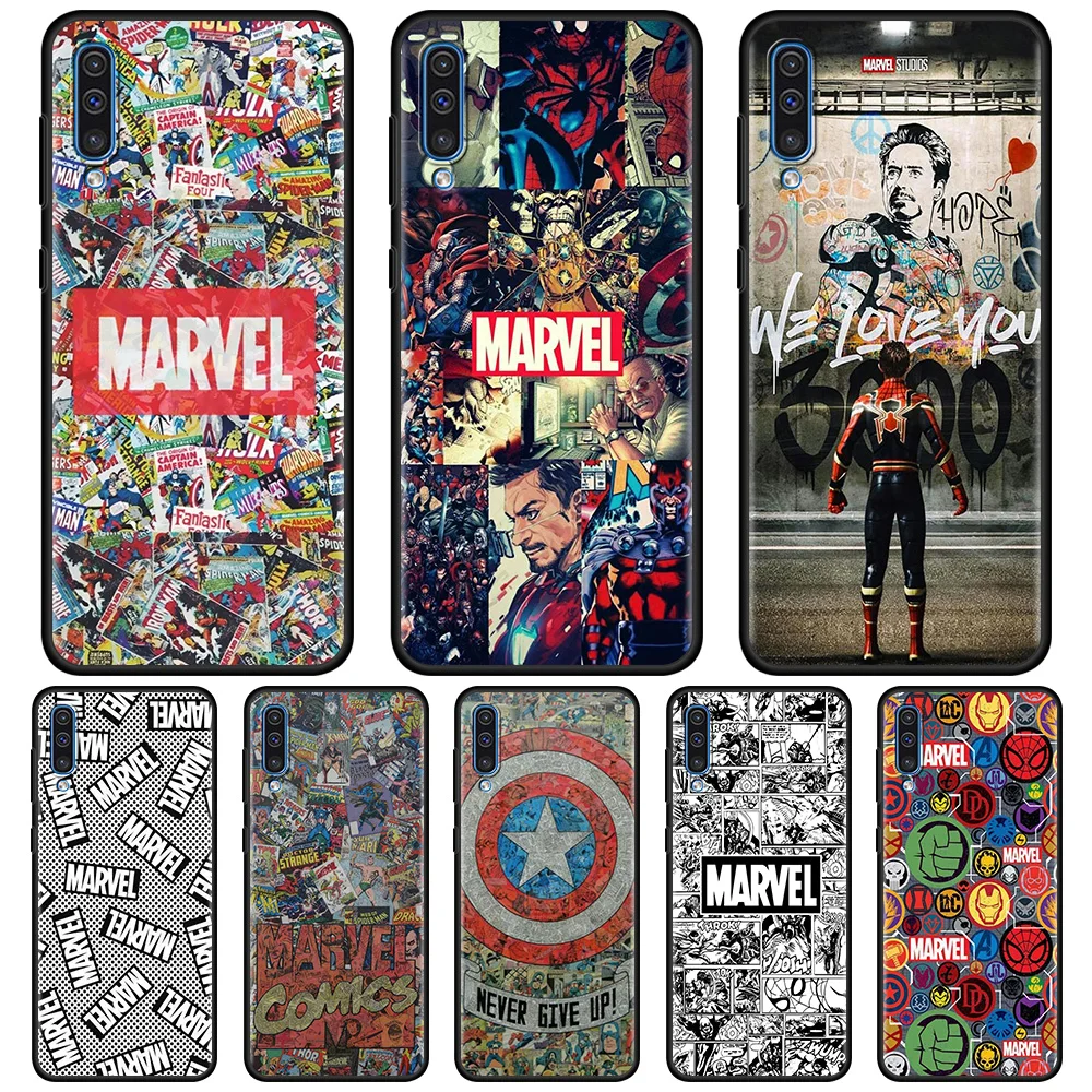 Чехол для телефона с логотипом Marvel мстители Samsung Galaxy A50 A70 A10 A30 A40 A20e A20s M31 M30s M51 M31s M22