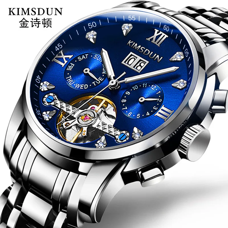 New Style Gold Liston Brand Fully Automatic Analog Watch MEN'S Watch Diamond Set Tourbillon Hollow out Waterproof MEN'S Watch Ho
New Style Gold Liston Brand Fully Automatic Analog Watch MEN'S Watch Diamond Set Tourbillon Hollow out Waterproof MEN'S Watch Ho