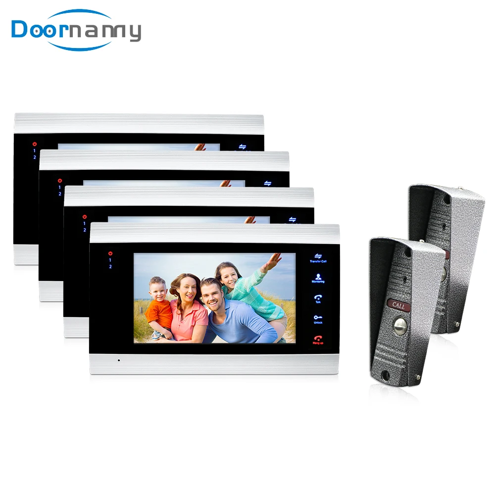 Doornanny Video Intercom For Apartments 2 Doorbells Doorphone 4 Monitors Kit High Building Doorphone Kit Wired Video Intercom
Doornanny Video Intercom For Apartments 2 Doorbells Doorphone 4 Monitors Kit High Building Doorphone Kit Wired Video Intercom