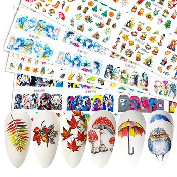 12pcs Nail Slider Water Colorful Mixed Butterfly/Maple leaf Design Transfer Tattoo Cartoon Nails Manicure Decals Polish Sticker
12pcs Nail Slider Water Colorful Mixed Butterfly/Maple leaf Design Transfer Tattoo Cartoon Nails Manicure Decals Polish Sticker