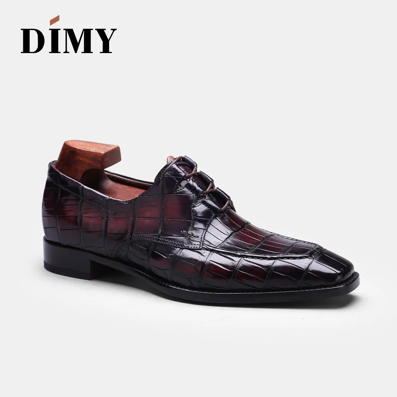 DIMY 2019 handmade custom Goodyear high-end crocodile shoes men's formal business tie with wild pointed derby shoes tide
DIMY 2019 handmade custom Goodyear high-end crocodile shoes men's formal business tie with wild pointed derby shoes tide