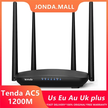 Tenda AC5 AC1200 Router 5dBi Antennas Wifi Repeater 2.4Ghz 5GHz Dual Band Routers APP Control Wifi with English interface
Tenda AC5 AC1200 Router 5dBi Antennas Wifi Repeater 2.4Ghz 5GHz Dual Band Routers APP Control Wifi with English interface