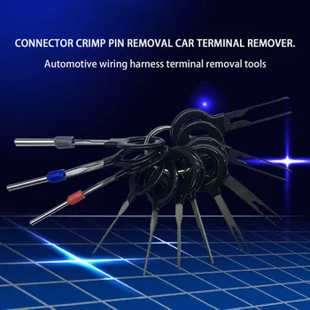 11pcs Car Terminal Removal Tool Kit Harness Wiring Crimp Connector Extractor Puller Release Pin Unlock Tool Picker Car styling
11pcs Car Terminal Removal Tool Kit Harness Wiring Crimp Connector Extractor Puller Release Pin Unlock Tool Picker Car styling