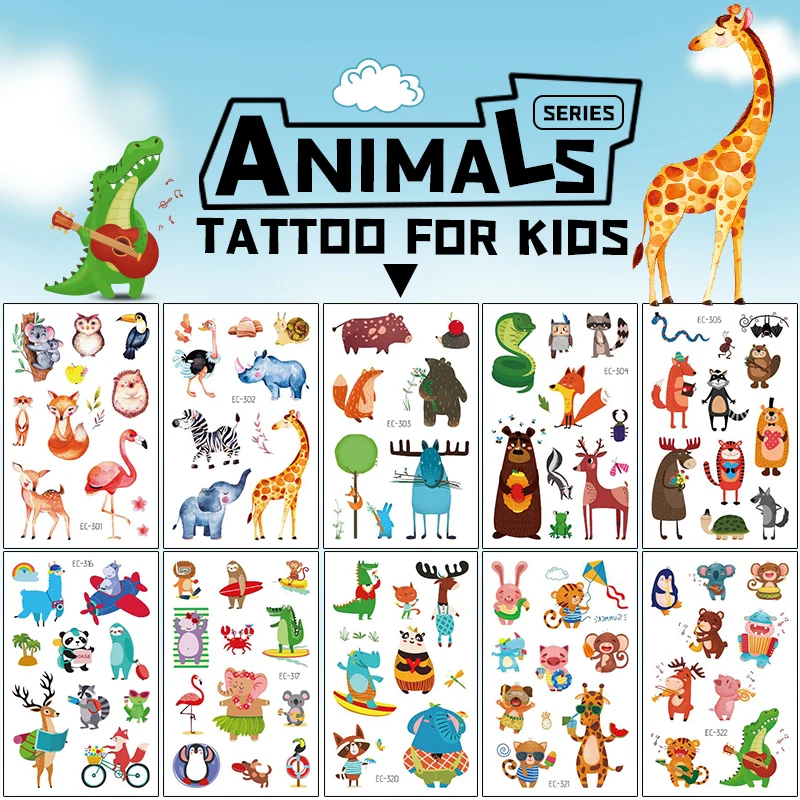 Cartoon Animal Waterproof Temporary Tattoo Kids Cute Dinosaur Monkey Rabbit Tattoo Stickers Children Boy Girl Fake Flash Tatoo
Cartoon Animal Waterproof Temporary Tattoo Kids Cute Dinosaur Monkey Rabbit Tattoo Stickers Children Boy Girl Fake Flash Tatoo