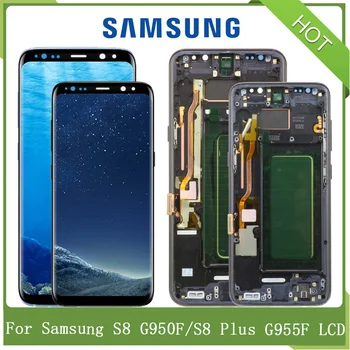 Original SUPER AMOLED LCD For SAMSUNG GALAXY S8 G950F S8Plus G955F Replacement With Frame LCD Display Touch Digitizer Assembly
Original SUPER AMOLED LCD For SAMSUNG GALAXY S8 G950F S8Plus G955F Replacement With Frame LCD Display Touch Digitizer Assembly