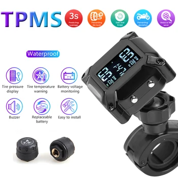 VODOOL Motorcycle TPMS Waterproof LCD Motorbike Tire Tyre Pressure Temperature Monitoring Alarm System with 2 External Sensors
VODOOL Motorcycle TPMS Waterproof LCD Motorbike Tire Tyre Pressure Temperature Monitoring Alarm System with 2 External Sensors