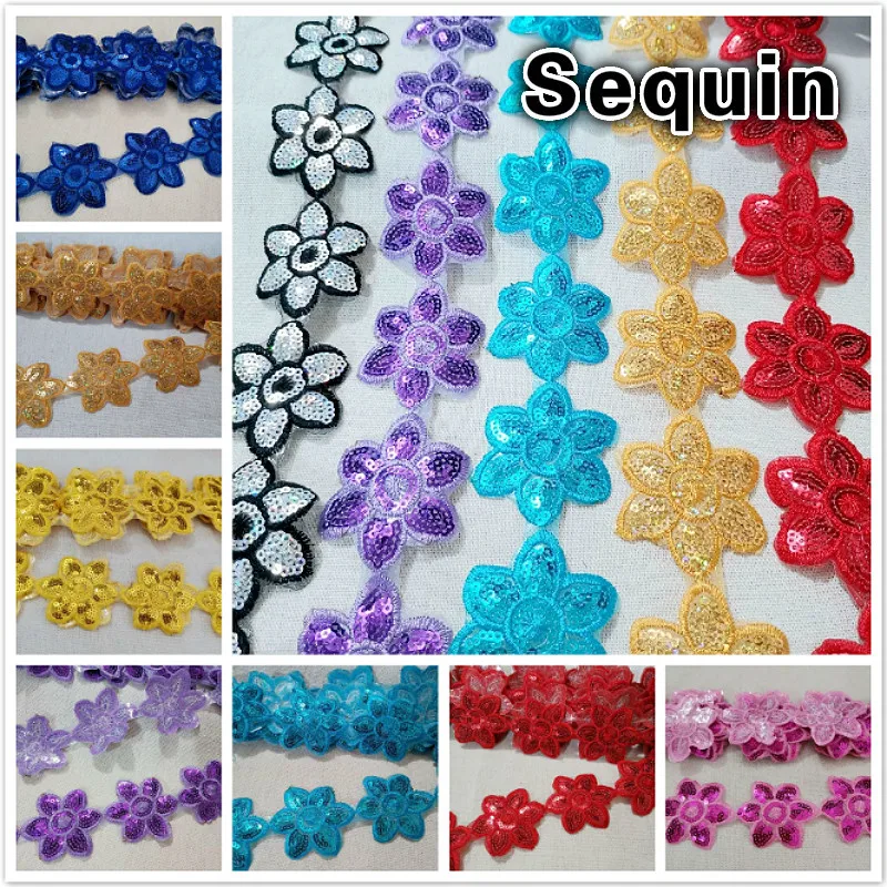 5cm Wide Delicate Plum Sequins Lace Fabric DIY Beaded Flowers Embroidered Satin Led Adornment For Shining Wedding Dress Sewing
5cm Wide Delicate Plum Sequins Lace Fabric DIY Beaded Flowers Embroidered Satin Led Adornment For Shining Wedding Dress Sewing