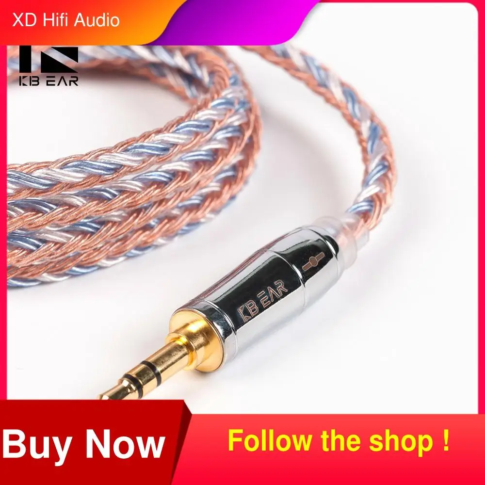 KBEAR 16 core Silver plated cable With 2.5/3.5/4.4 Earphone Cable For KB06 C10 KZ ZS10 PRO ZSX BLON BL03 CCA C12 QDC TFZ
KBEAR 16 core Silver plated cable With 2.5/3.5/4.4 Earphone Cable For KB06 C10 KZ ZS10 PRO ZSX BLON BL03 CCA C12 QDC TFZ