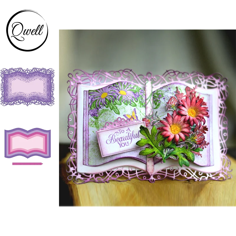 Qwell 2pcs/set Book Shaped Layered Frame Cutting Dies DIY Craft Paper Album Cards Decoration Making Template 2020 Die Cut
Qwell 2pcs/set Book Shaped Layered Frame Cutting Dies DIY Craft Paper Album Cards Decoration Making Template 2020 Die Cut