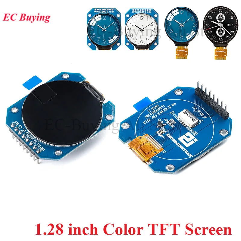 1,28 дюймовый HD IPS цветной TFT ЖК-дисплей модуль 1,28 "RGB светодиодный круглый экран 240*240 GC9A01 привод SPI интерфейс адаптер печатная плата
1,28 дюймовый HD IPS цветной TFT ЖК-дисплей модуль 1,28 "RGB светодиодный круглый экран 240*240 GC9A01 привод SPI интерфейс адаптер печатная плата