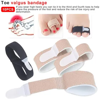 10 Pcs Toe Separator Splint Wraps Fabric Toe Finger Straightener Hammer Toe Hallux Valgus Corrector Bandage Foot Care Tool
10 Pcs Toe Separator Splint Wraps Fabric Toe Finger Straightener Hammer Toe Hallux Valgus Corrector Bandage Foot Care Tool