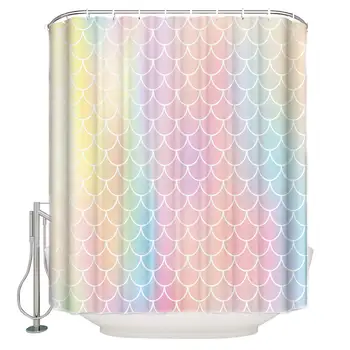 Shower Curtains for Bathroom Mermaid Fish Scale Waterproof Fabric Bathroom DecorBathtub Curtains with Free Hooks
Shower Curtains for Bathroom Mermaid Fish Scale Waterproof Fabric Bathroom DecorBathtub Curtains with Free Hooks