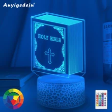 3d Optical Acrylic Night Light Lamp Book Holy Bible for Bedroom Decor Unique Christian Gift Dropshipping Usb Battery Table Lamp
3d Optical Acrylic Night Light Lamp Book Holy Bible for Bedroom Decor Unique Christian Gift Dropshipping Usb Battery Table Lamp