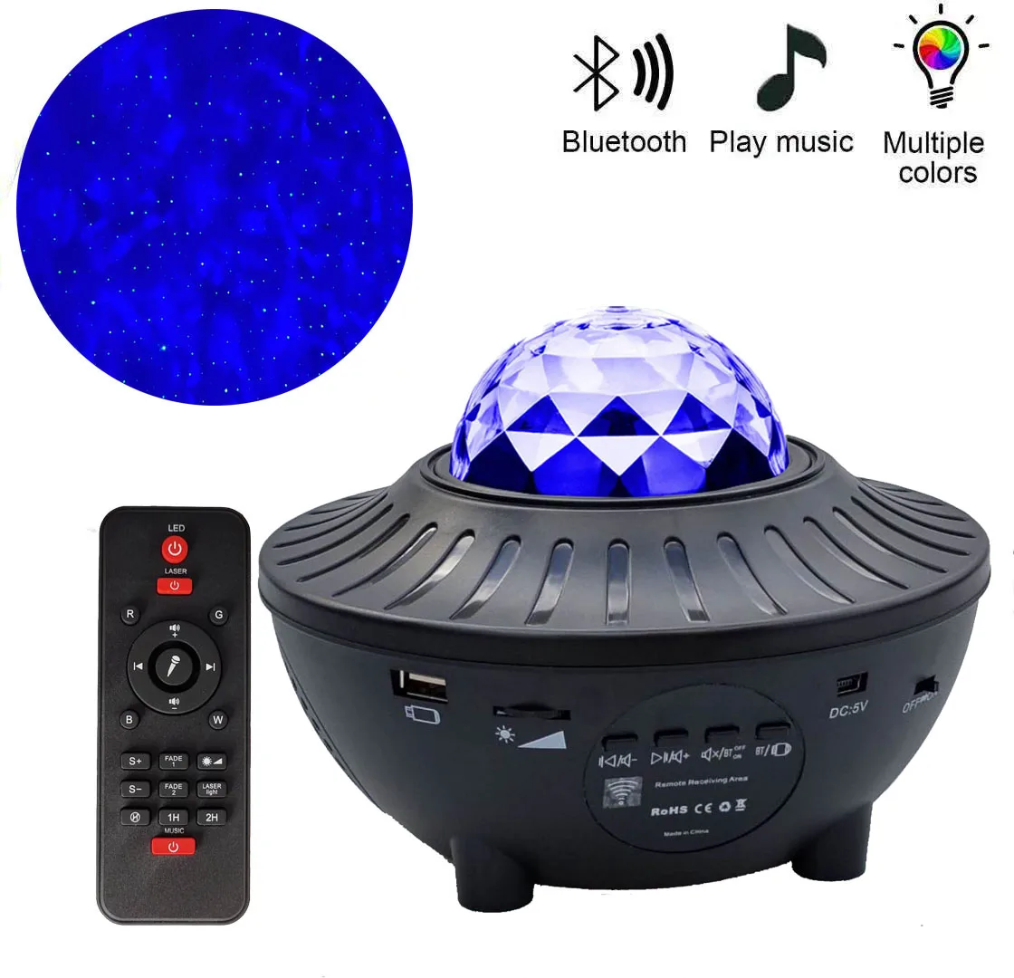 Usb Led Star Night Light Music Starry Water Wave Led Projector Light Bluetooth Projector Sound-activated Projector Light Decor
Usb Led Star Night Light Music Starry Water Wave Led Projector Light Bluetooth Projector Sound-activated Projector Light Decor