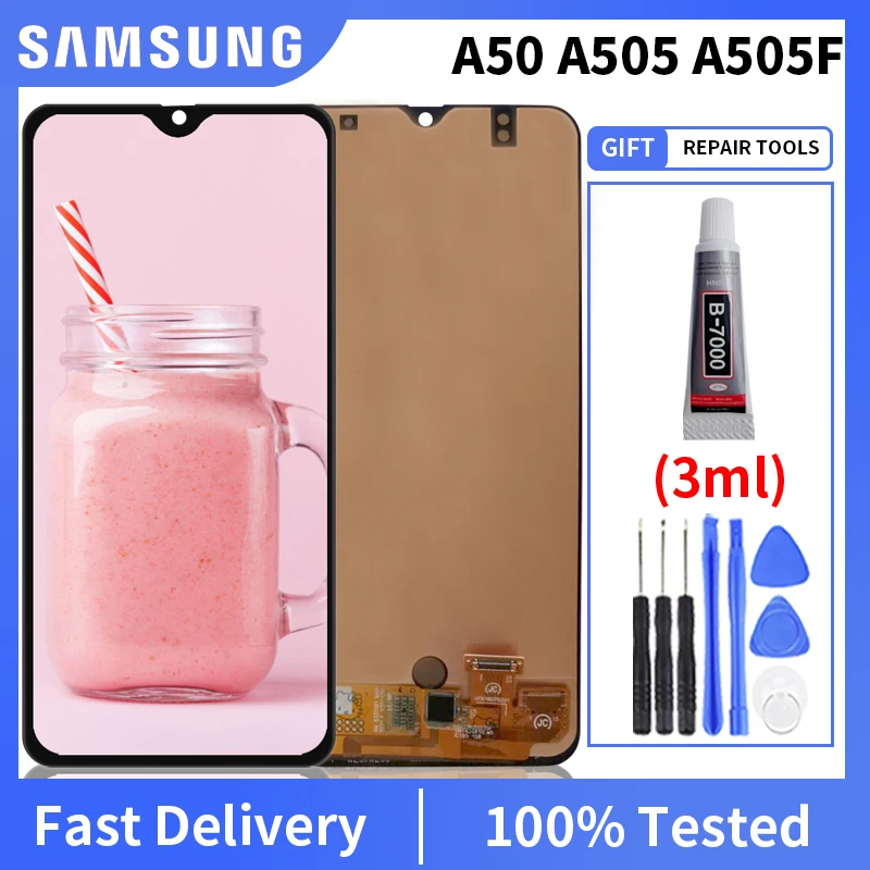 100% tested OLED LCD For Samsung Galaxy A50 A505 LCD Display SM-A505FN/DS A505F/DS Touch Screen Digitizer Assembly With Frame
100% tested OLED LCD For Samsung Galaxy A50 A505 LCD Display SM-A505FN/DS A505F/DS Touch Screen Digitizer Assembly With Frame