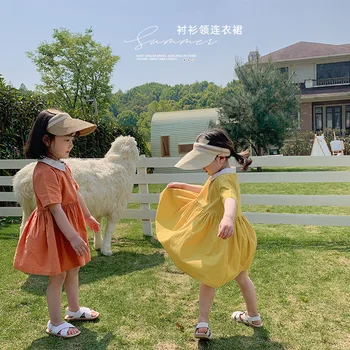 Girls dress new Korean short sleeve dress baby princess dress children summer dress 
Girls dress new Korean short sleeve dress baby princess dress children summer dress