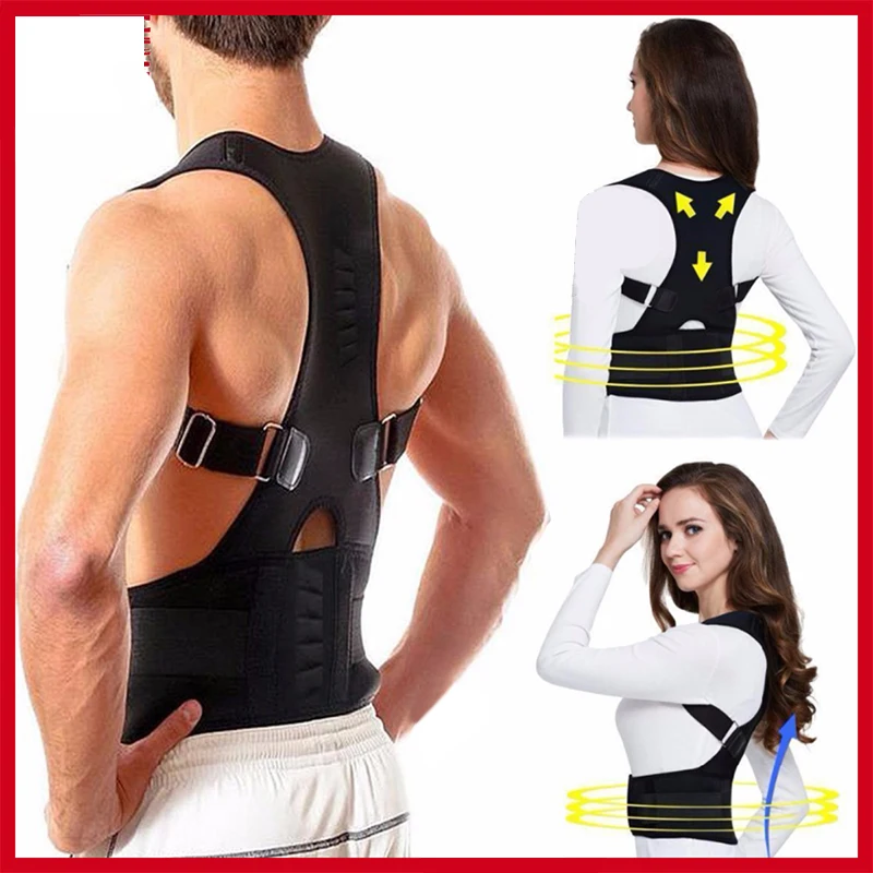 Fajas Para Men&Women Adjustable Magnetic Posture Corrector Corset Back Brace Back Belt Lumbar Support Straight Corrector S-3XL
Fajas Para Men&Women Adjustable Magnetic Posture Corrector Corset Back Brace Back Belt Lumbar Support Straight Corrector S-3XL