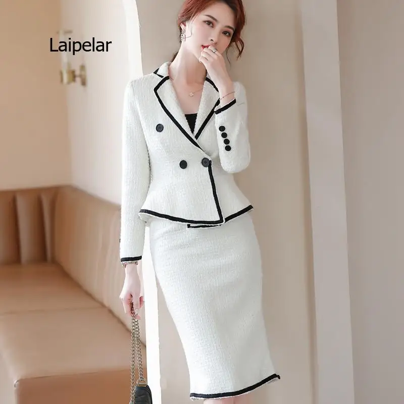 High-End Formal Suit Women New Fashion Slim Business Long Sleeve Blazer and Skirt Office Ladies Work Wear
High-End Formal Suit Women New Fashion Slim Business Long Sleeve Blazer and Skirt Office Ladies Work Wear