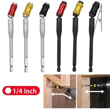 145mm 1/4" Hex Magnetic Screwdriver Drill Bit Extension Rod Locking Quick Change Holder Drive Guide Screw Drill Tip Hand Tool
145mm 1/4" Hex Magnetic Screwdriver Drill Bit Extension Rod Locking Quick Change Holder Drive Guide Screw Drill Tip Hand Tool