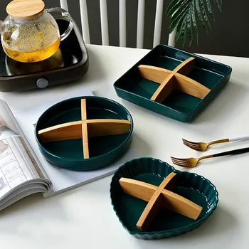 Creative Multi-grid Snack Plate Dried Fruit Ceramic Dish Multifunction High-End Kitchen Storage Decorative Tray Food Container
Creative Multi-grid Snack Plate Dried Fruit Ceramic Dish Multifunction High-End Kitchen Storage Decorative Tray Food Container