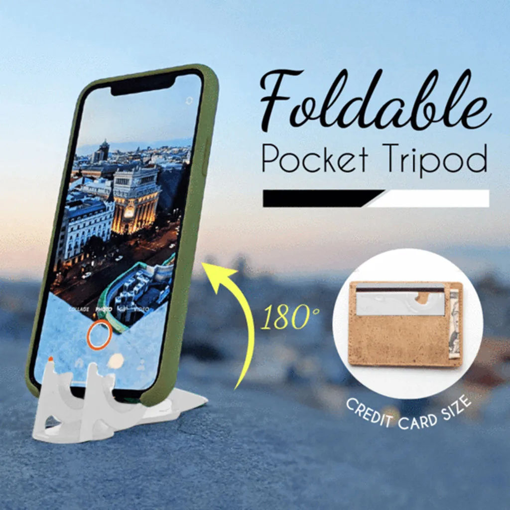 Phone Holder Card Size Foldable Phone Pocket Desk Stand Holder Mount Multi-Functional 180 Degree Rotation Mobile Holder
Phone Holder Card Size Foldable Phone Pocket Desk Stand Holder Mount Multi-Functional 180 Degree Rotation Mobile Holder