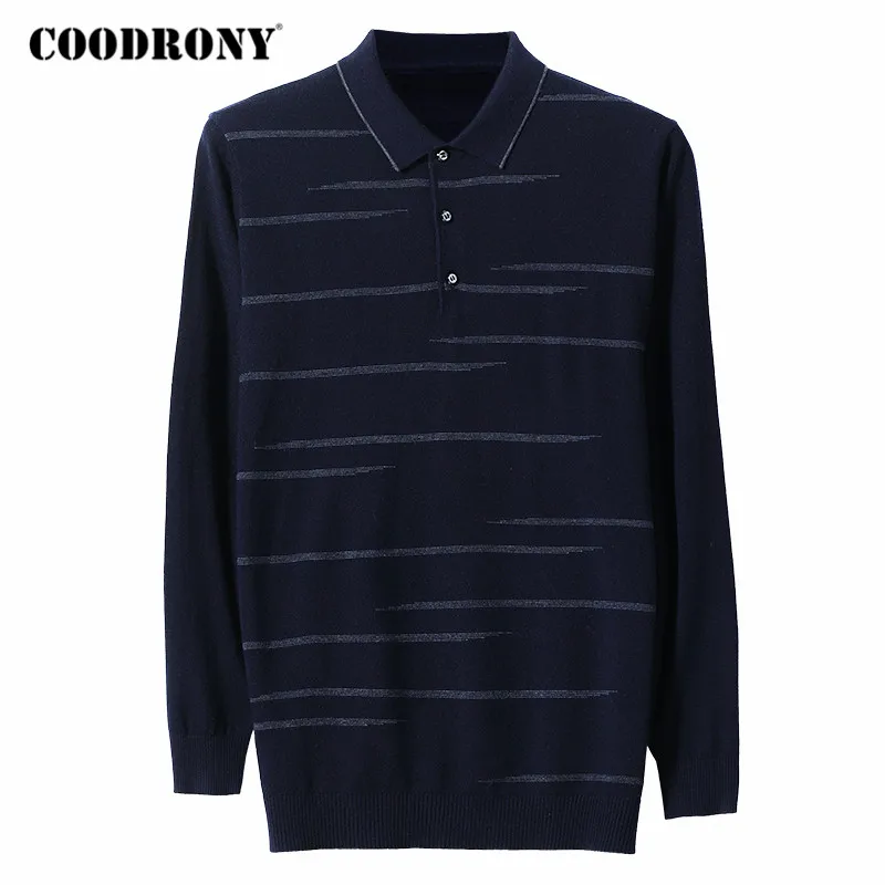 COODRONY Brand Sweater Men Spring Autumn Soft Wool Pullover Casual Turn-down Collar Pull Homme Mens Striped Knitwear Shirt Y1057
COODRONY Brand Sweater Men Spring Autumn Soft Wool Pullover Casual Turn-down Collar Pull Homme Mens Striped Knitwear Shirt Y1057