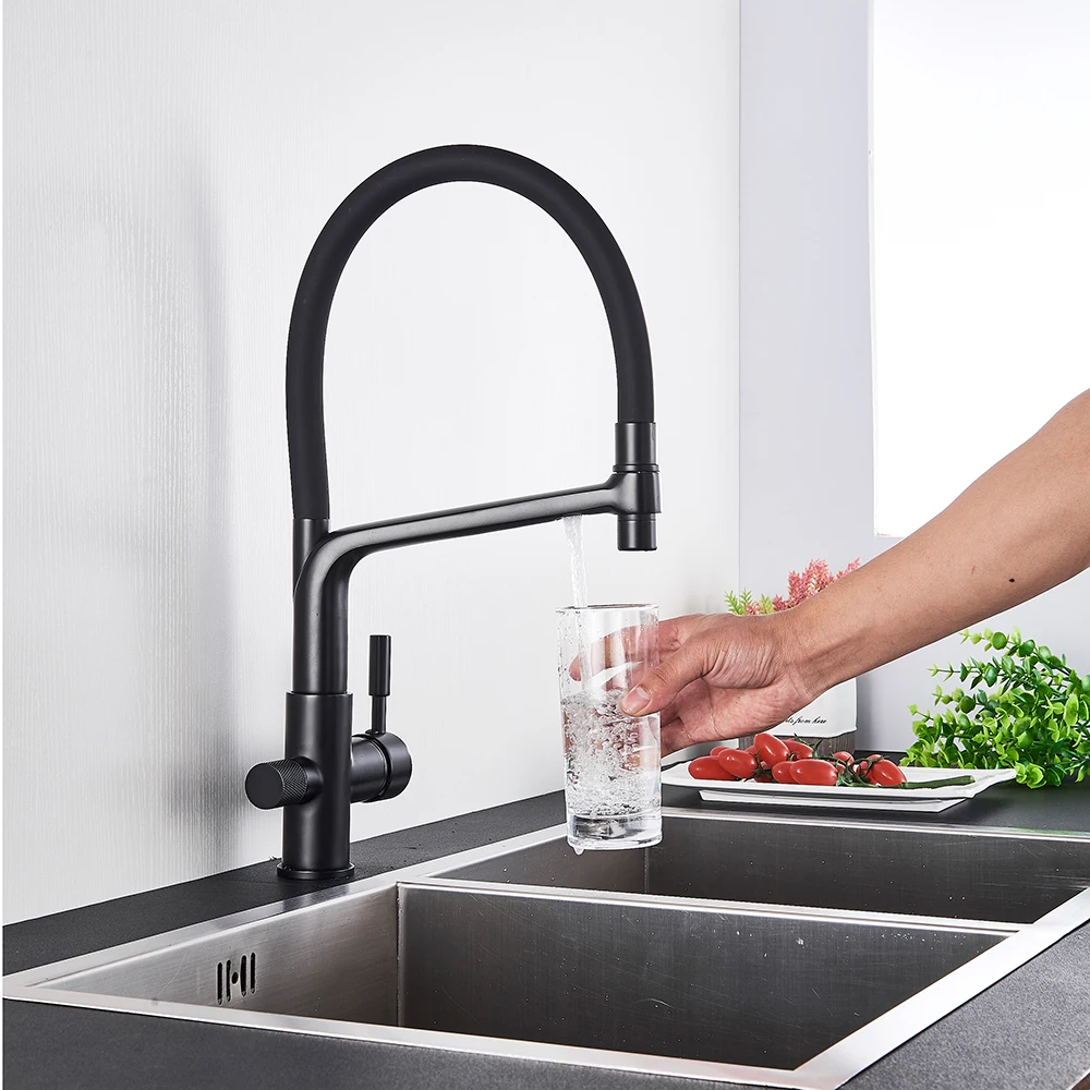 Black water filter taps mixer kitchen taps kitchen faucet mixer sink faucets kitchen mixer filter tap water purifier tap