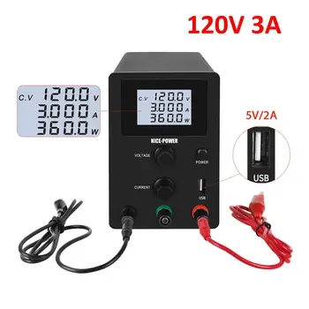 120V 3A USB Lab DC Switching Adjustable Power Supply laboratory 0.01V 0.001A 30V 10A 60V 5A Bench Source LCD Protect Eyes 
120V 3A USB Lab DC Switching Adjustable Power Supply laboratory 0.01V 0.001A 30V 10A 60V 5A Bench Source LCD Protect Eyes