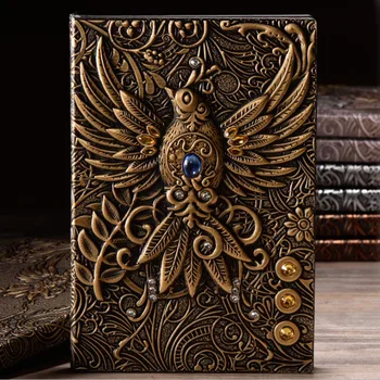 New European retro three-dimensional embossed Phoenix notebook custom PU Notepad Travel diary book
New European retro three-dimensional embossed Phoenix notebook custom PU Notepad Travel diary book