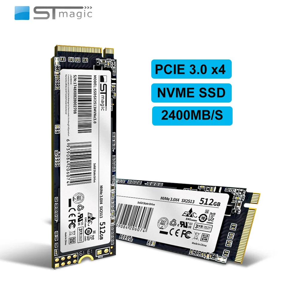 Оригинальный Stmagic M.2 2280 SSD NVMe 128 ГБ 256 512 ТБ PCIe ssd жесткий диск Внутренний