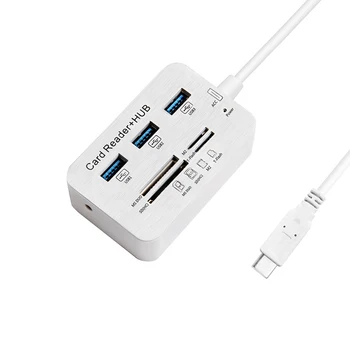 USB Type C Hub OTG Hub USB Combo Multi-function Card Reader with 3 USB Ports Support MS/M2/SD/MMC/TF Card for PC Laptop Phone
USB Type C Hub OTG Hub USB Combo Multi-function Card Reader with 3 USB Ports Support MS/M2/SD/MMC/TF Card for PC Laptop Phone
