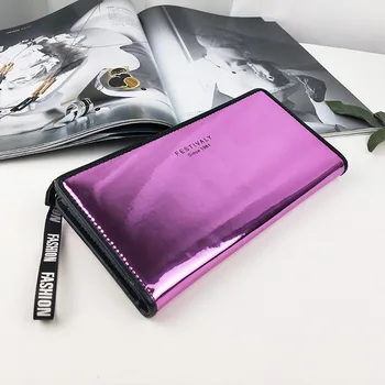 New women wallet glossy laser handbag ladies wallet long fold fashion coin purse mobile phone bag capacity card holder portable
New women wallet glossy laser handbag ladies wallet long fold fashion coin purse mobile phone bag capacity card holder portable