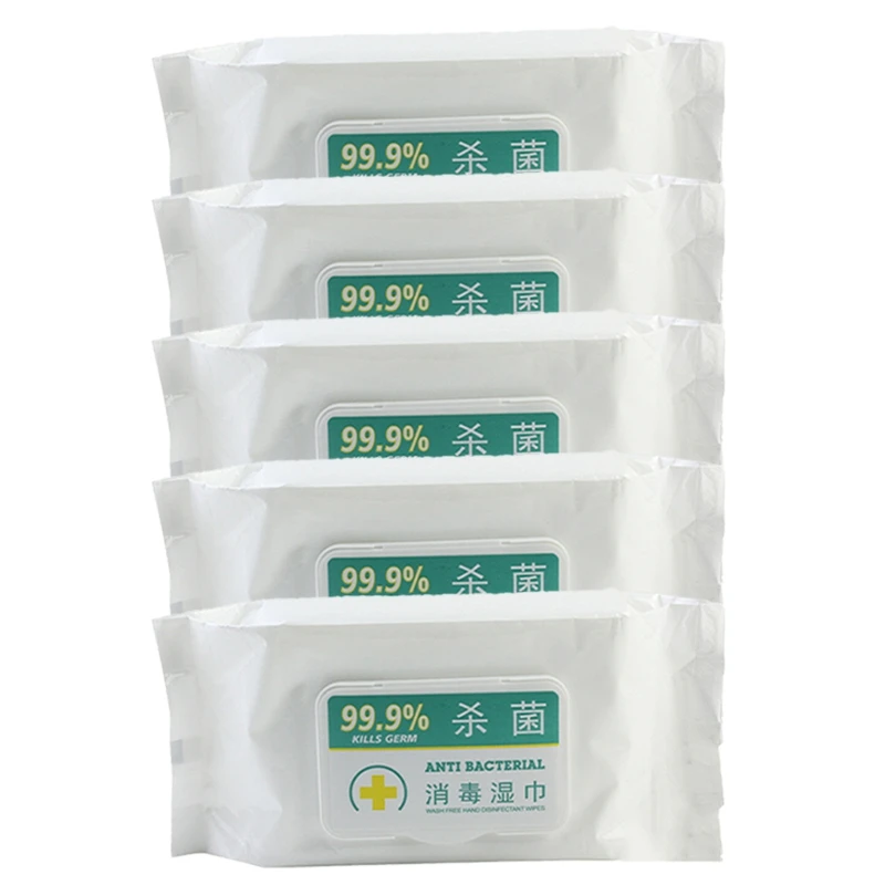5 Pack Disinfection Portable Wipes Wet Tissue Alcohol Wipes Cleaning Wipes Rate 99.99%
5 Pack Disinfection Portable Wipes Wet Tissue Alcohol Wipes Cleaning Wipes Rate 99.99%