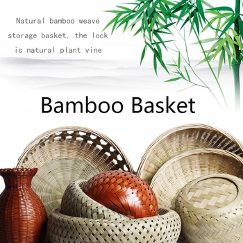 Bamboo plate Handmade Woven Storage Basket groceries Round Storage Box Fruit Plate Snacks Desktop Organizer Drying dustpan cage
Bamboo plate Handmade Woven Storage Basket groceries Round Storage Box Fruit Plate Snacks Desktop Organizer Drying dustpan cage