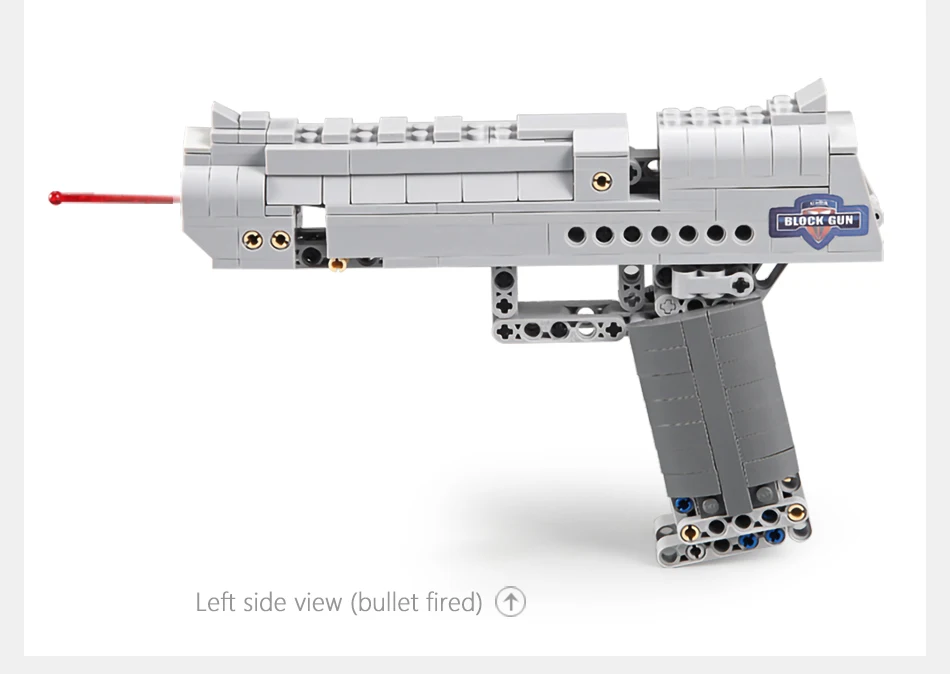 Hipac 412PCs Building Blocks Machine Gun Pistol Desert Eagle CS Go UZI Gun Model Blocks Building Technic Toys for Children Kids