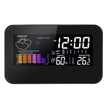 Weather Station, with Color Large Lcd Display Indoor Outdoor Thermometer with Forecast Temperature Clock Alarm Clock
Weather Station, with Color Large Lcd Display Indoor Outdoor Thermometer with Forecast Temperature Clock Alarm Clock