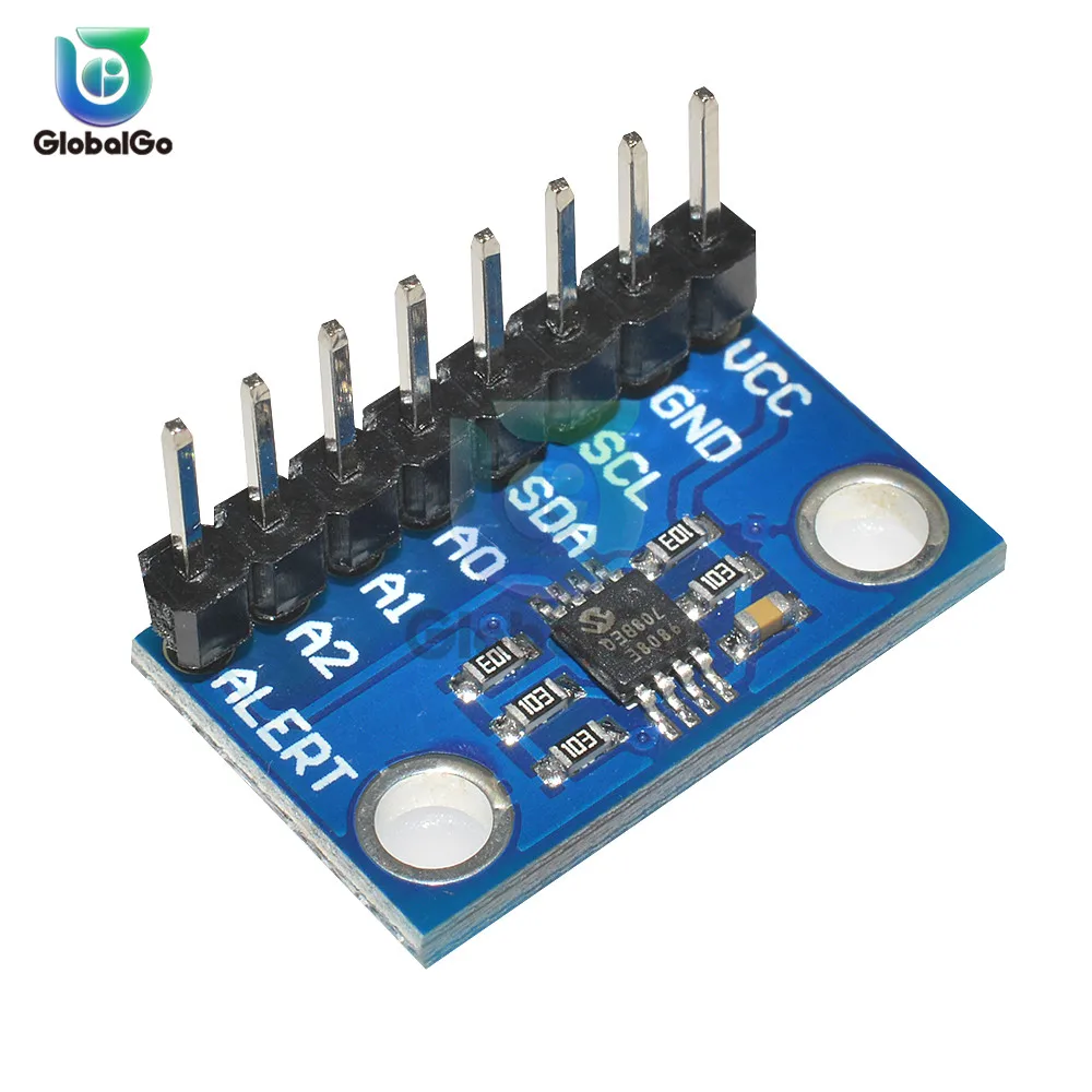 High Accuracy Temperature Sensor MCP9808 I2C Breakout Board Module 2.7V-5V Logic Voltage for Arduino 9808 8pin Connector
High Accuracy Temperature Sensor MCP9808 I2C Breakout Board Module 2.7V-5V Logic Voltage for Arduino 9808 8pin Connector