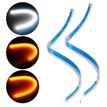 2pcs Cars DRL LED Daytime Running Lights Auto Flowing Turn Signal Guide Strip Headlight Assembly Car Styling Accessories
2pcs Cars DRL LED Daytime Running Lights Auto Flowing Turn Signal Guide Strip Headlight Assembly Car Styling Accessories
