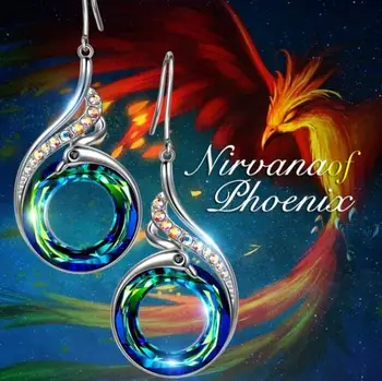 2 Colors Woman's Nirvana of Phoenix Magic Crystals Dangle Earrings 2019 Trendy Drop Hook Wedding Jewelry Gift
2 Colors Woman's Nirvana of Phoenix Magic Crystals Dangle Earrings 2019 Trendy Drop Hook Wedding Jewelry Gift