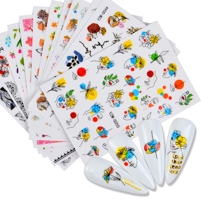 3D Leaves Decal Nail Stickers Tropical Summer Tattoo Watercolor Anime Nail Art Design Adhesive Decor Accessories
3D Leaves Decal Nail Stickers Tropical Summer Tattoo Watercolor Anime Nail Art Design Adhesive Decor Accessories