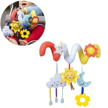 Hanging Rattle Sun Star Infant Bell Bed Educational Baby Crib Plush Cloud Cute Spiral Shape Pendant Toy Stroller Accessories 
Hanging Rattle Sun Star Infant Bell Bed Educational Baby Crib Plush Cloud Cute Spiral Shape Pendant Toy Stroller Accessories