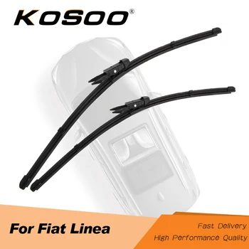 

KOSOO For Fiat Linea 26"+15" 2007 2008 2009 2010 2011 2012 2013 Car Wiper Blade Fit Pinch Tab Arms Clean The Windshield Styling