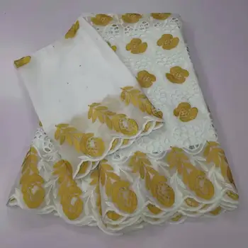 Latest Fashion Cotton Stones Embroidery Laces Fabric In Cream Colour 5+2 Yards/Set Guinean Wedding Cotton Net Sewing Materials
Latest Fashion Cotton Stones Embroidery Laces Fabric In Cream Colour 5+2 Yards/Set Guinean Wedding Cotton Net Sewing Materials